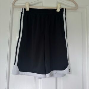 Boys’ Adidas Black Shorts with White Accents